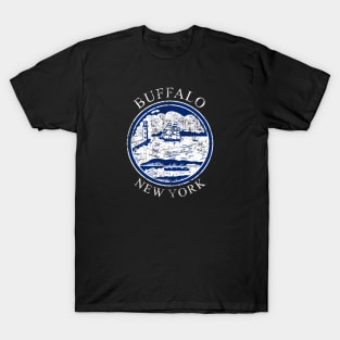 Seal of Buffalo New York - flag symbol logo emblem decal gift T-Shirt